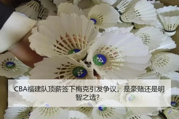CBA福建队顶薪签下梅克引发争议，是豪赌还是明智之选？
